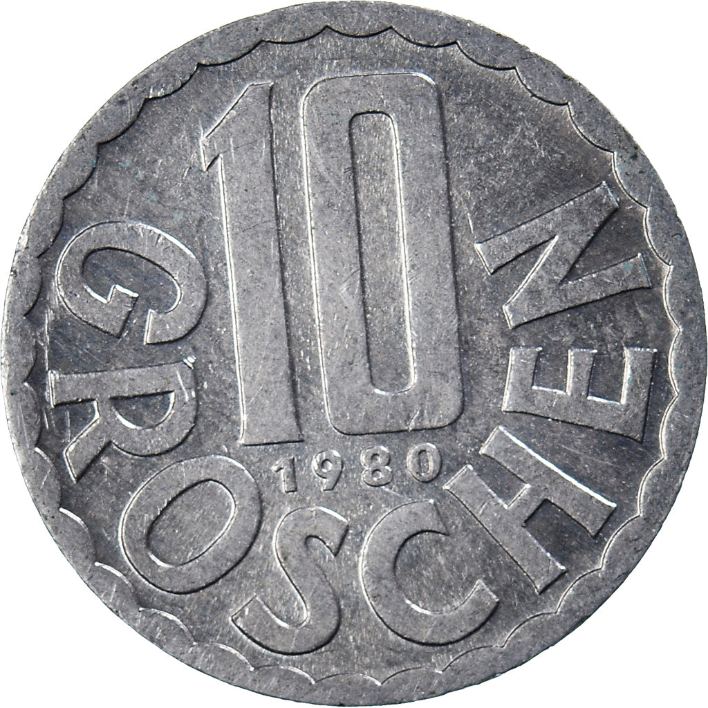 Coin, Austria, 10 Groschen, 1980