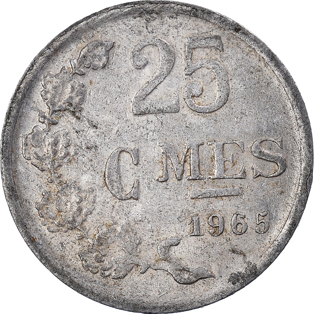 Munten, Luxemburg, 25 Centimes, 1965