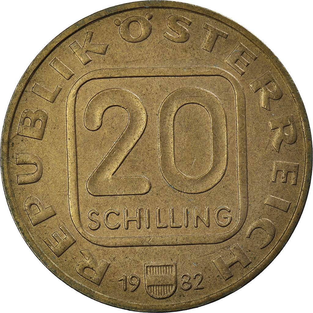 Moneta, Austria, 20 Schilling, 1982