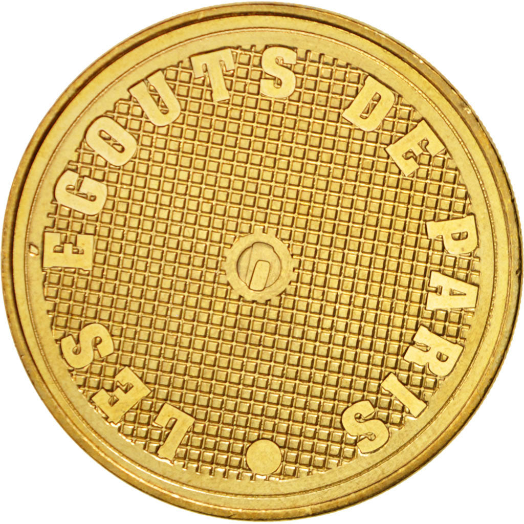France, Jeton Touristique, 75/ Paris - Les Egouts, 2009, Monnaie de Paris