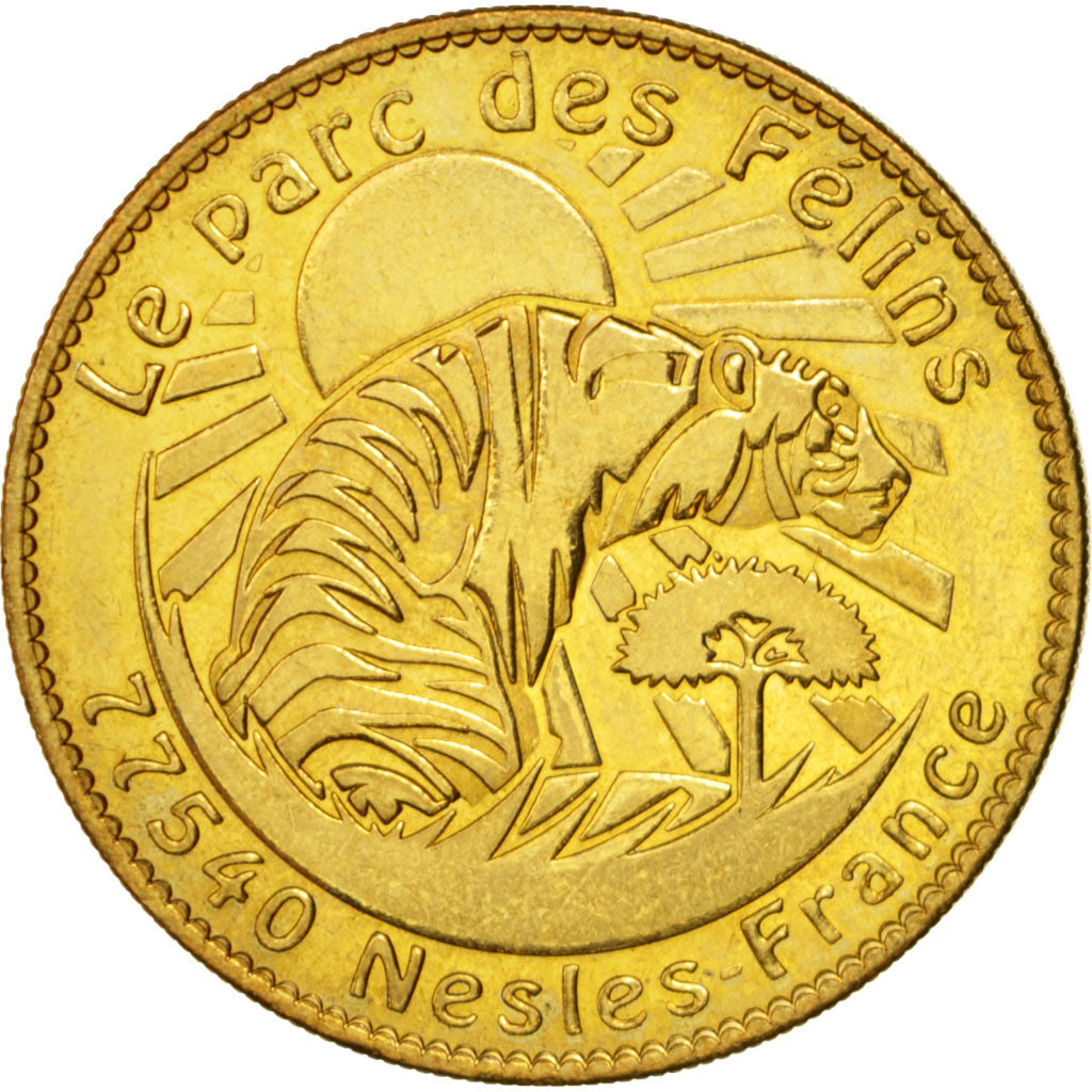 France, Token, Touristic token, 77/ Parc des Félins - Nesles, Arts & Culture