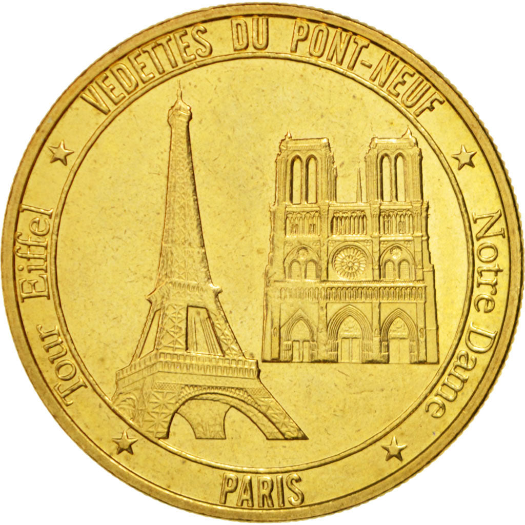 Francia, Token, Touristic token, 75/ Paris - 3 Monuments, Arts & Culture, 2009