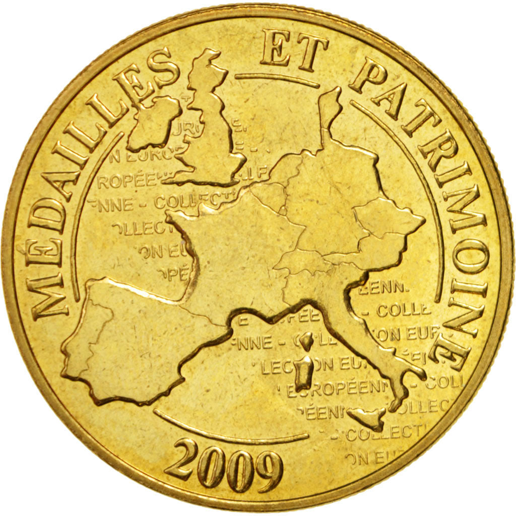 Francia, Token, Touristic token, 75/ Paris - 3 Monuments, Arts & Culture, 2009