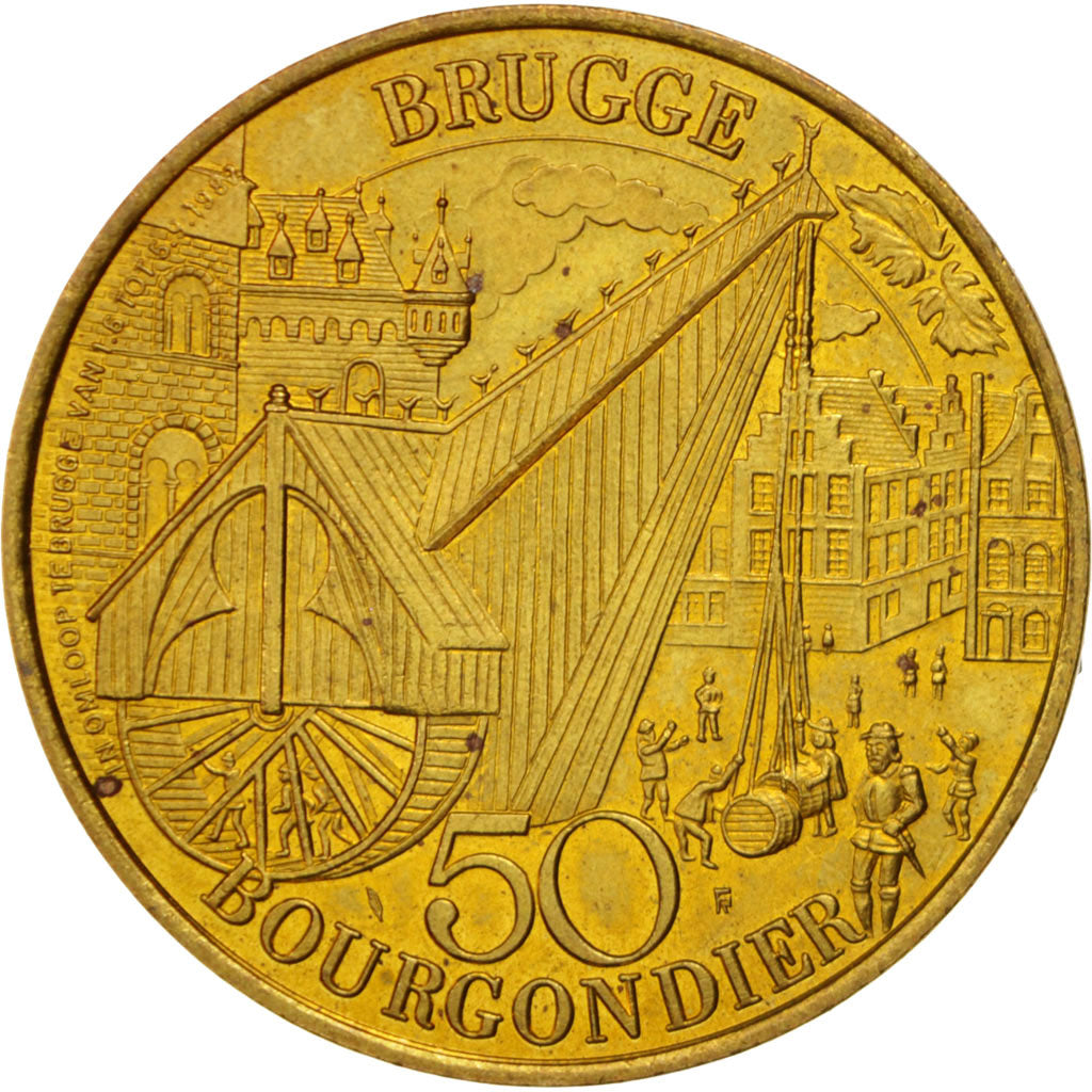 Belgium, Token, Brugge - Maria Van Bourgondie