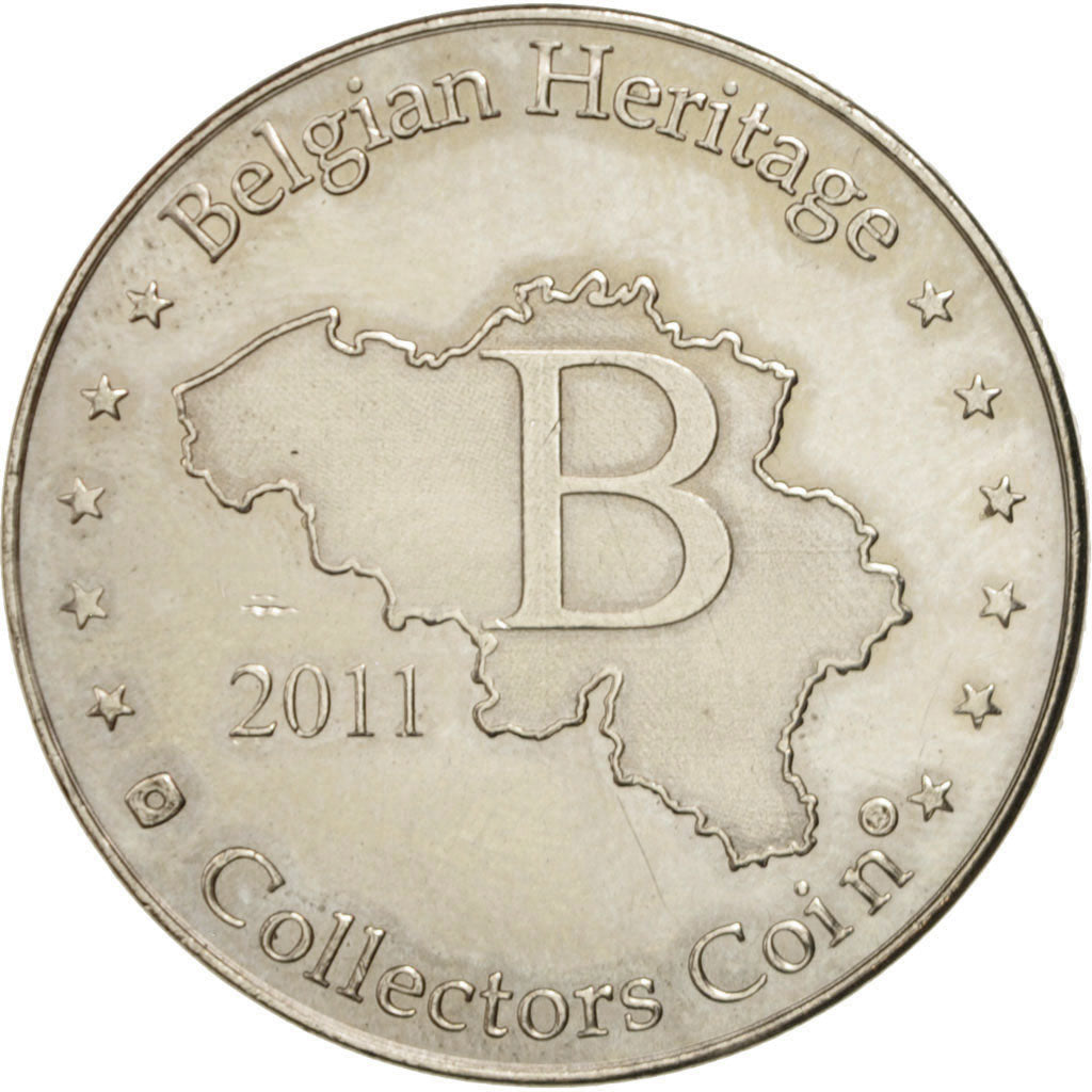 Belgium, Tourist Token, Plopsaland De Panne, 2011, Belgian Heritage
