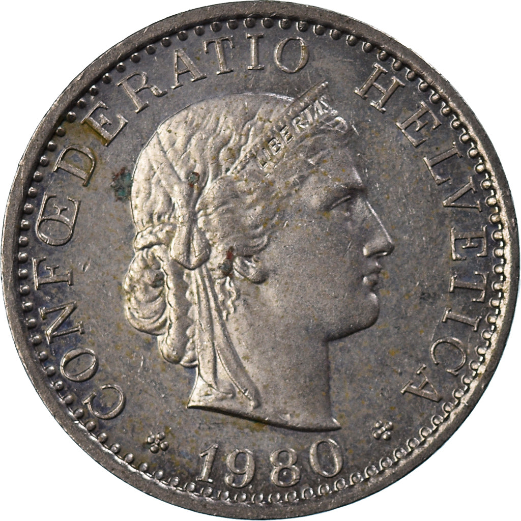 Coin, Switzerland, 20 Rappen, 1980