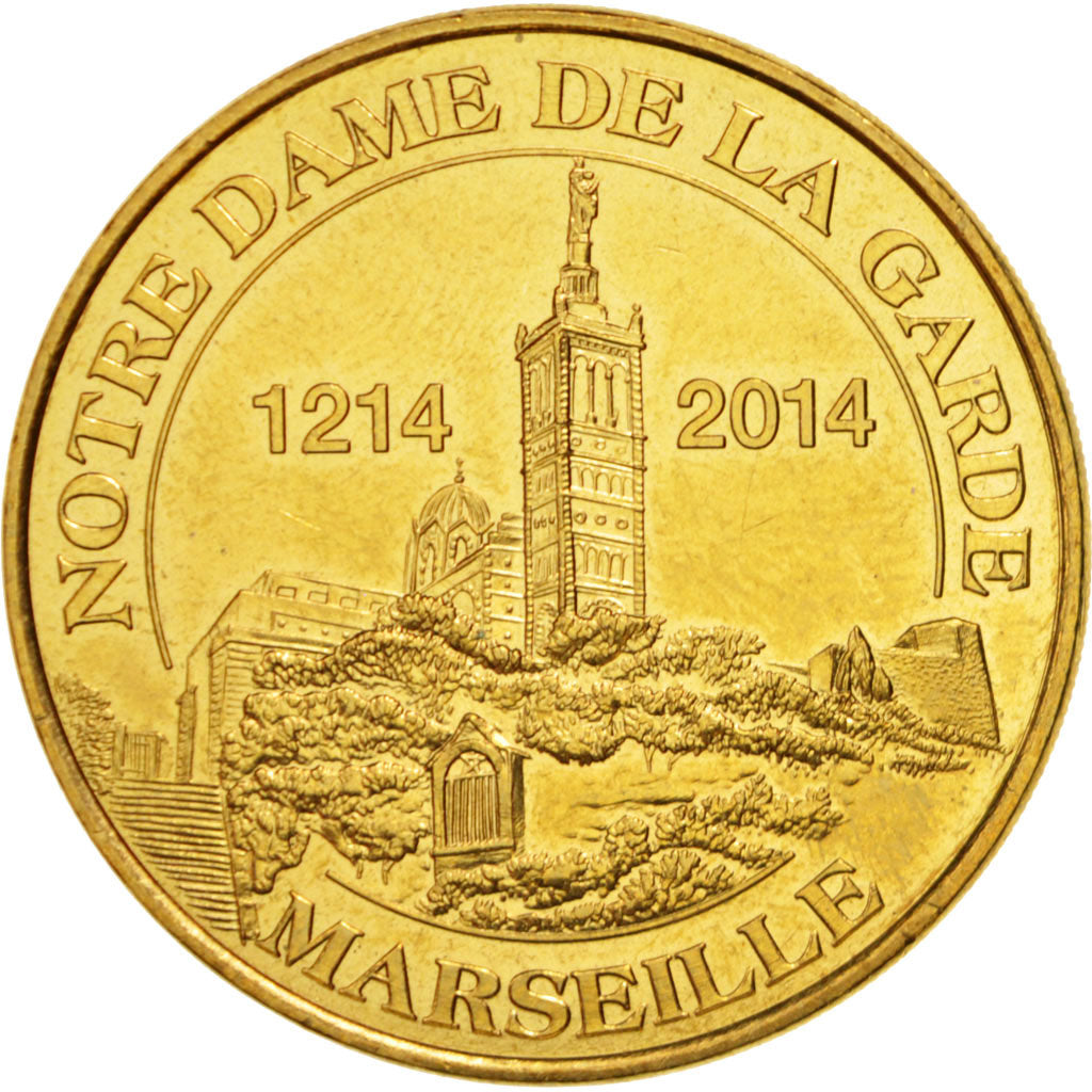 France, Token, Touristic token, 13/ Notre-Dame de la Garde, Marseille, Arts &