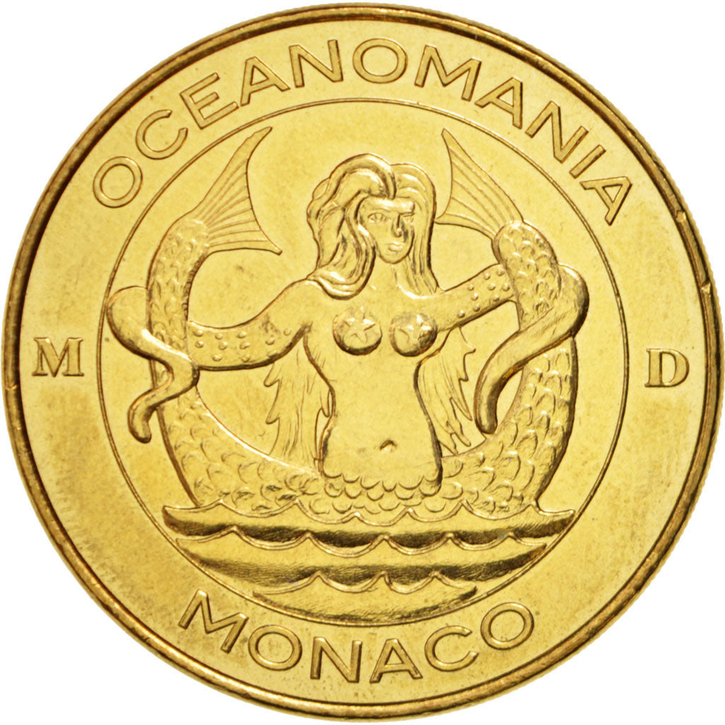 France, Token, Touristic token, 98/ Océanomania - Monaco, Arts & Culture, 2014