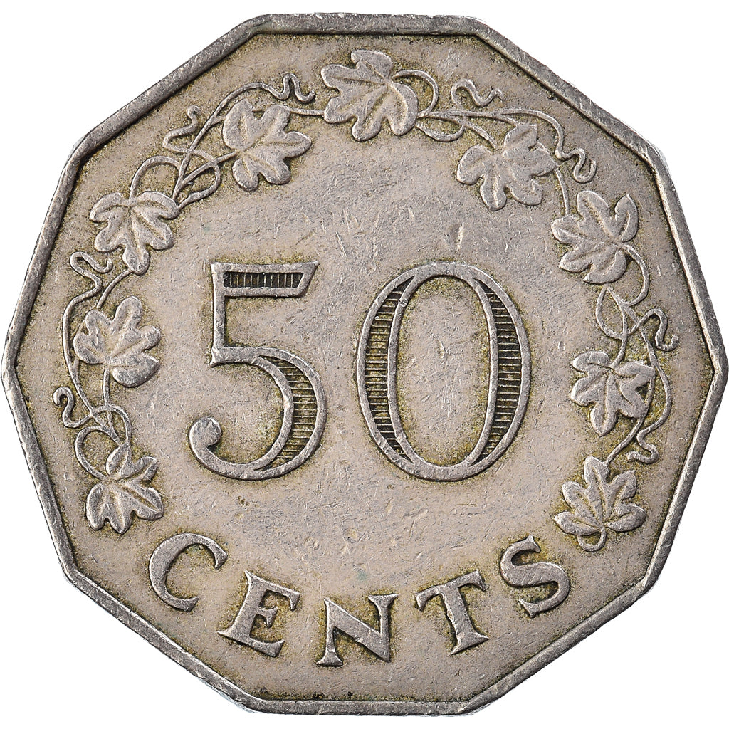 Münze, Malta, 50 Cents, 1972