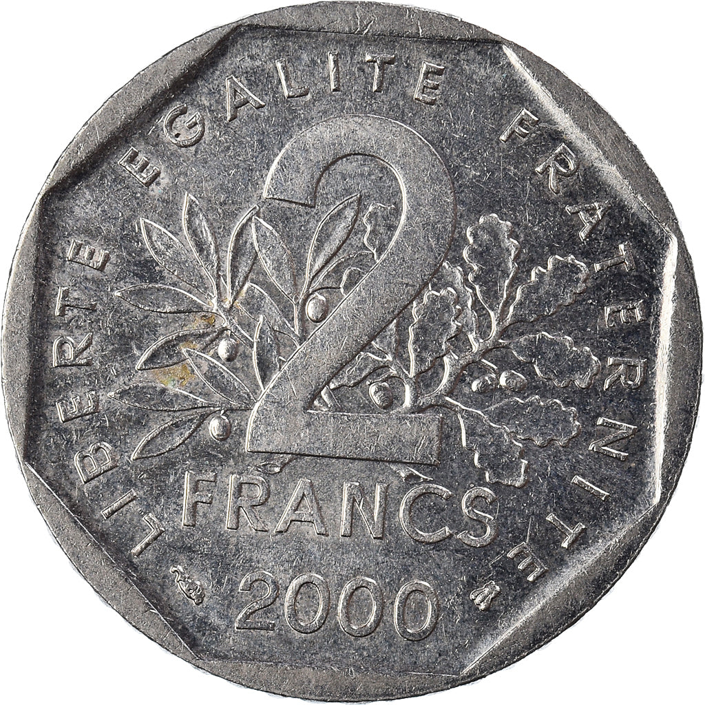 Monnaie, France, 2 Francs, 2000