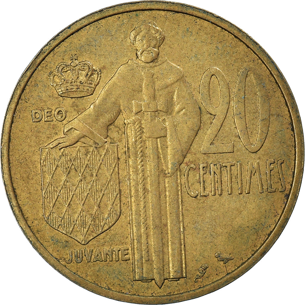 Moneta, Monaco, 20 Centimes, 1962