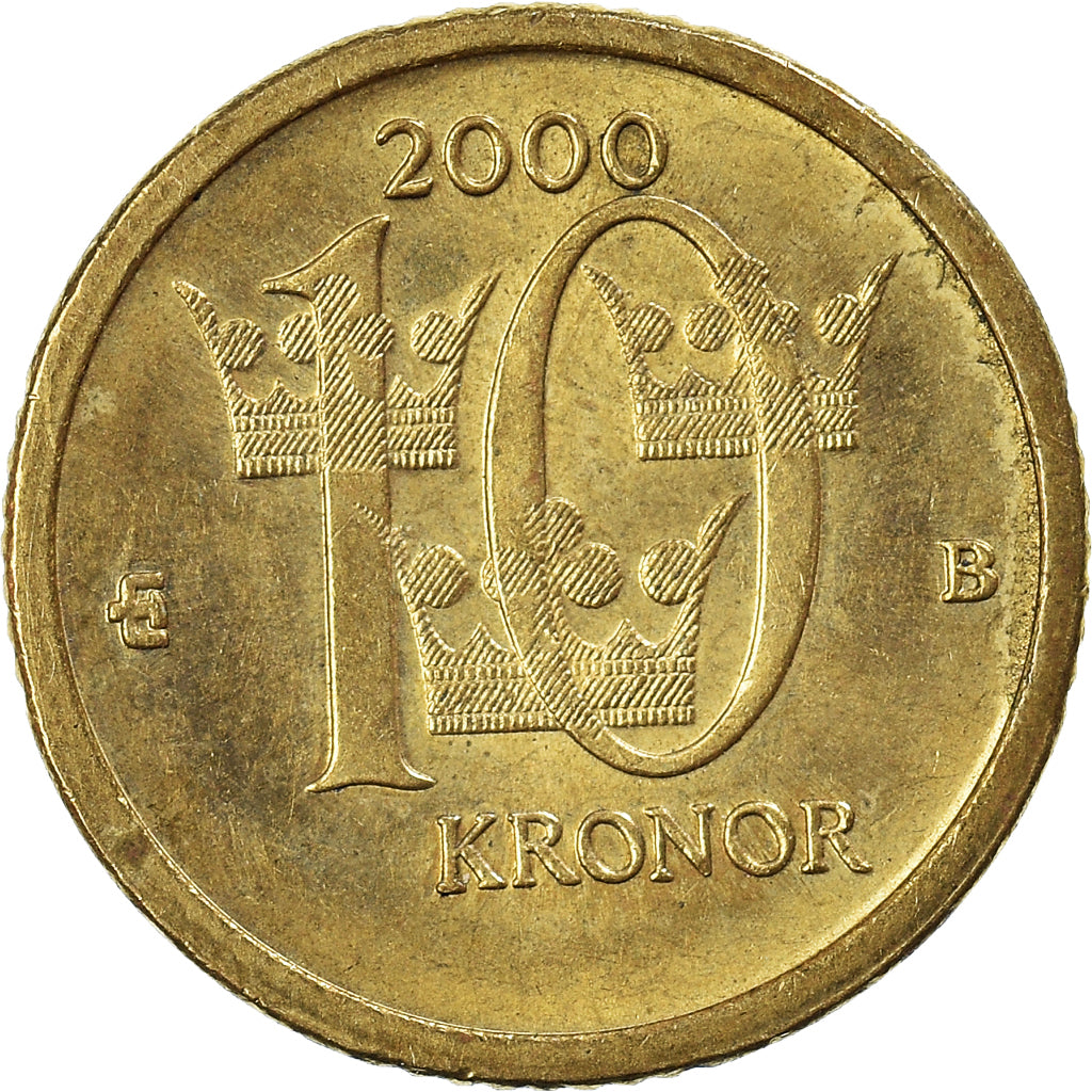Munten, Zweden, 10 Kronor, 2000