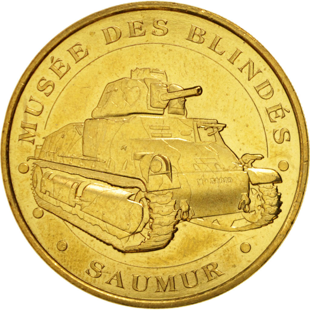 Frankreich, Token, Touristic token, 49/ Musée des Blindés - Somua S35, Arts &