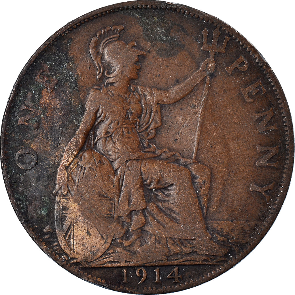 Monnaie, Grande-Bretagne, Penny, 1914