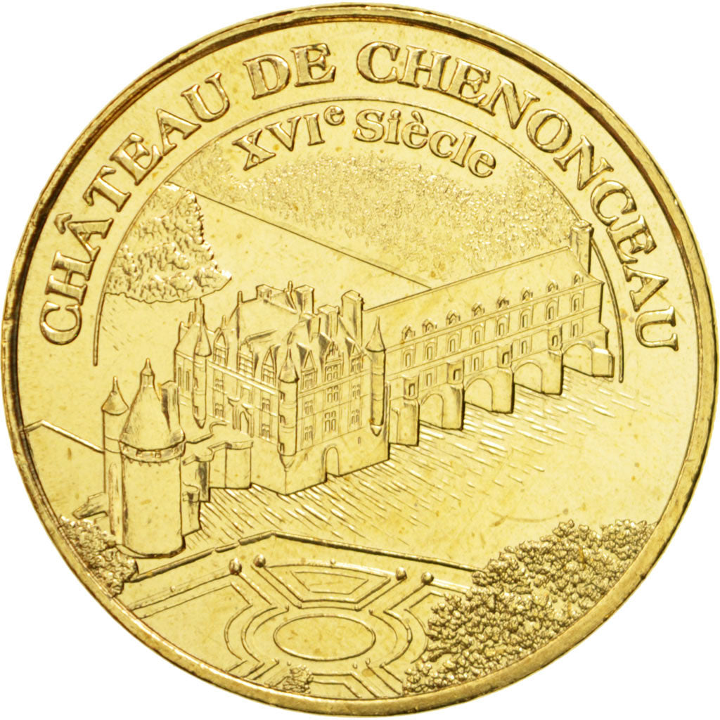Francia, Token, Touristic token, 37/ Château de Chenonceau, Arts & Culture