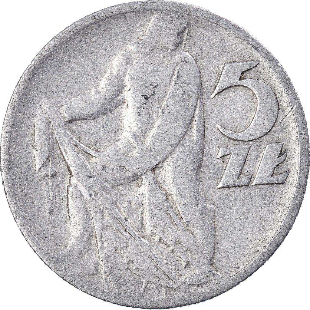 Monnaie, Pologne, 5 Zlotych, 1959
