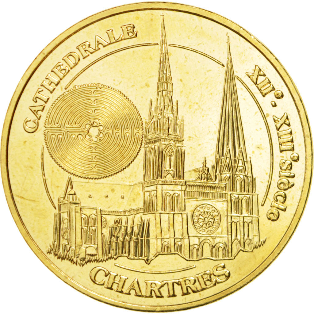 Francia, Token, Touristic token, 28/ Cathédrale de Chartres, Arts & Culture