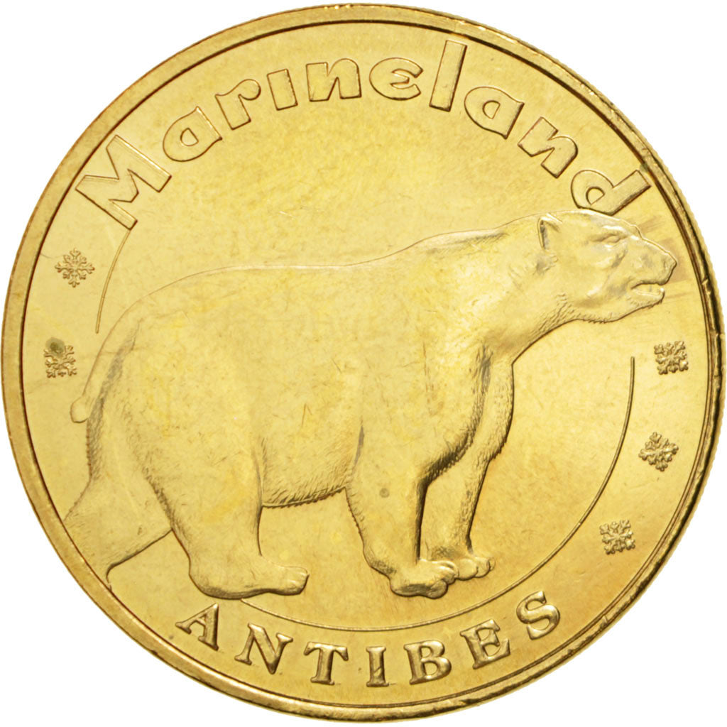 Francia, Token, Touristic token, 06/ Antibes - Marineland - Ours polaire, Arts &