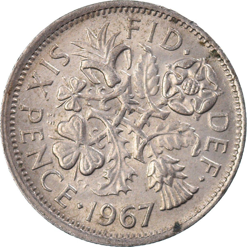 Moneta, Wielka Brytania, 6 Pence, 1967