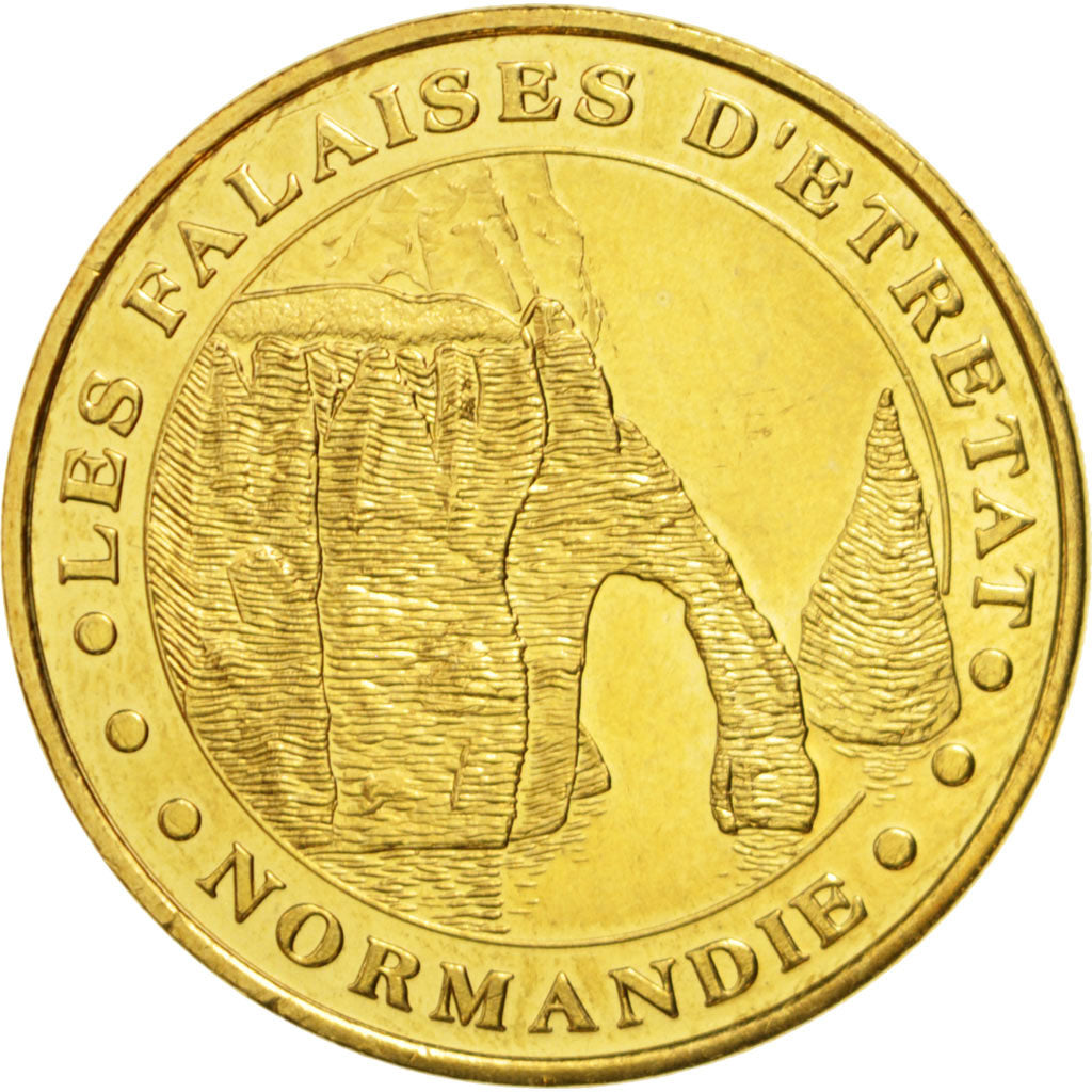France, Jeton Touristique, 76/ Falaises d'Etretat, 2014, Monnaie de Paris