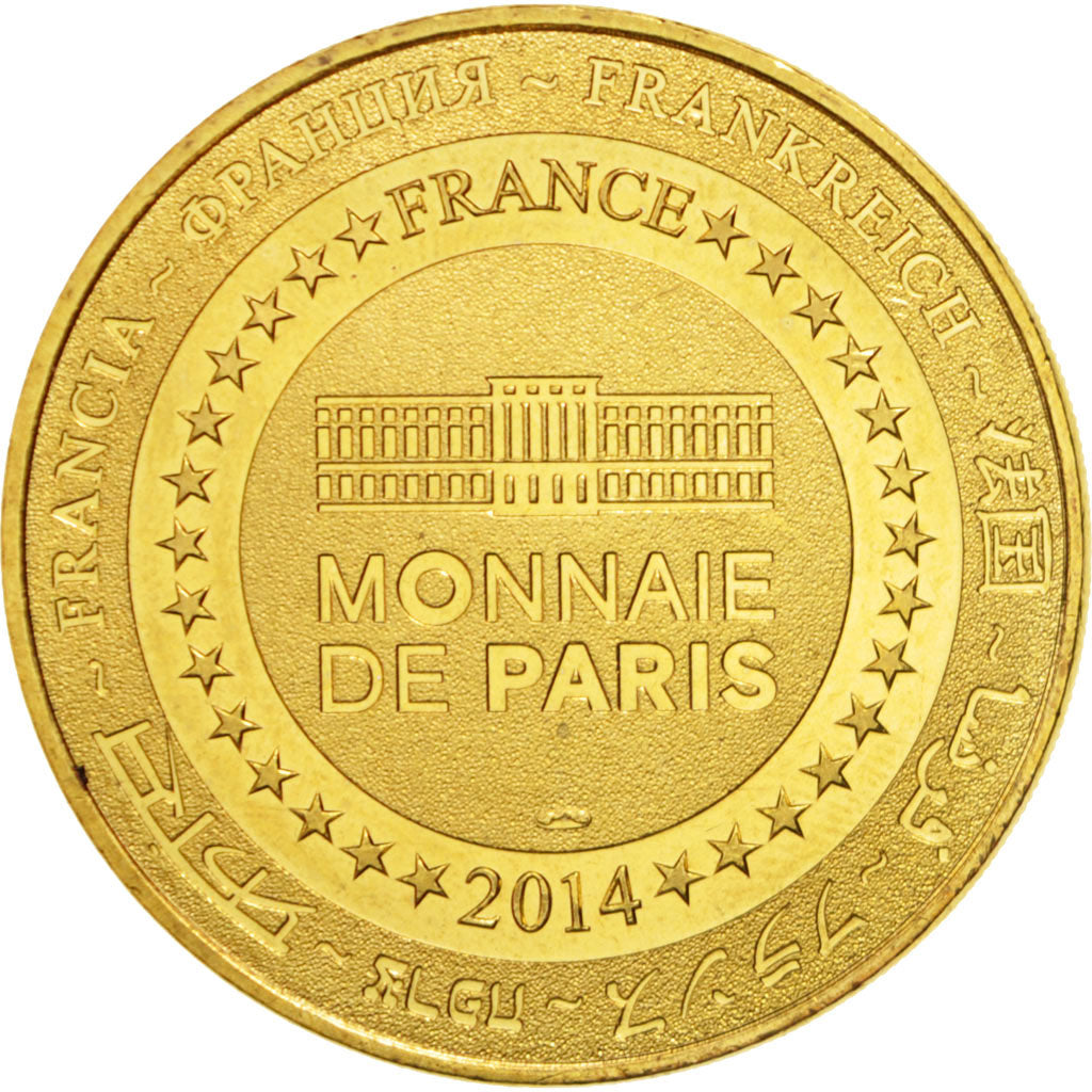 France, Jeton Touristique, 76/ Falaises d'Etretat, 2014, Monnaie de Paris