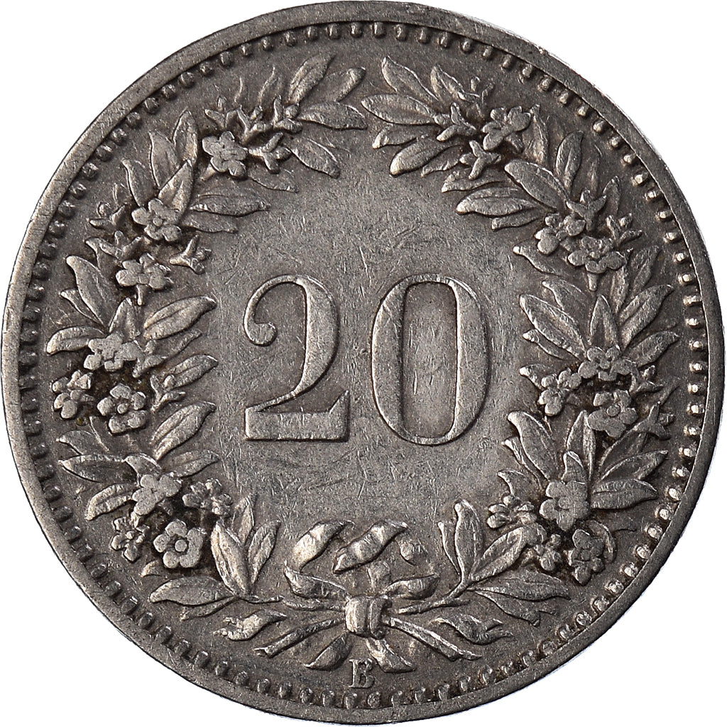 Monnaie, Suisse, 20 Rappen, 1919
