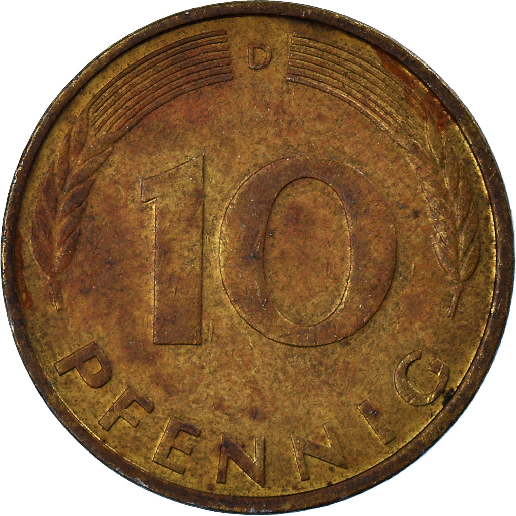 Moneta, Niemcy - RFN, 10 Pfennig, 1985
