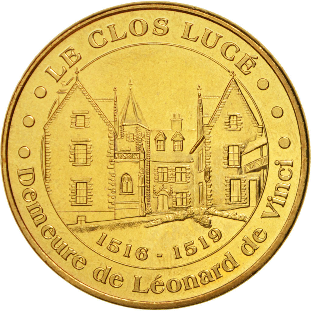 Francia, Token, Touristic token, 37/ Clos Lucé - Amboise, Arts & Culture, 20...