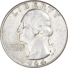 Monnaie, États-Unis, Washington Quarter, Quarter, 1964, U.S. Mint