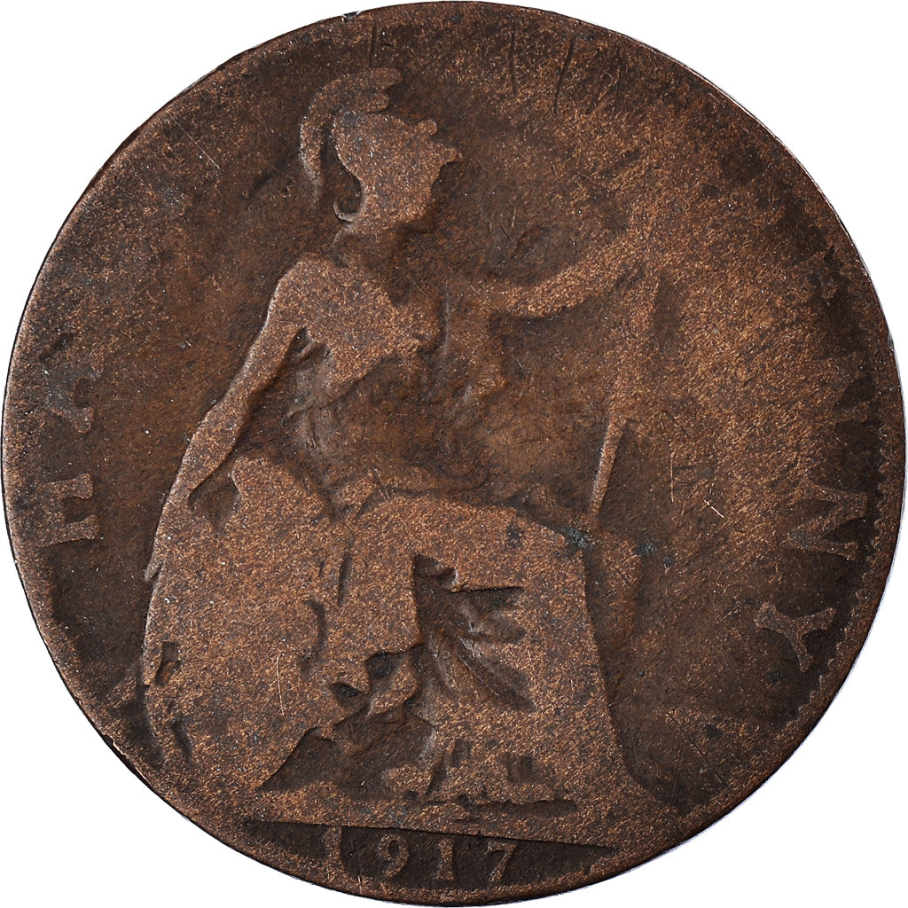 Moneta, Wielka Brytania, 1/2 Penny, 1917
