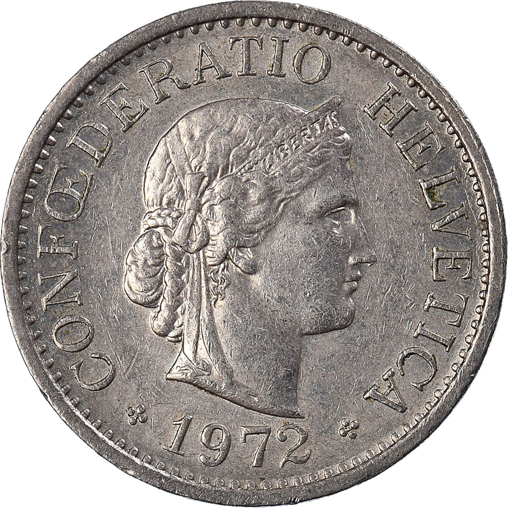Münze, Schweiz, 10 Rappen, 1972
