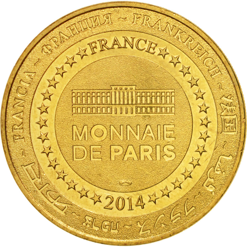 Francia, Token, Touristic token, 75/ Les 5 Monuments, Arts & Culture, 2014, M...