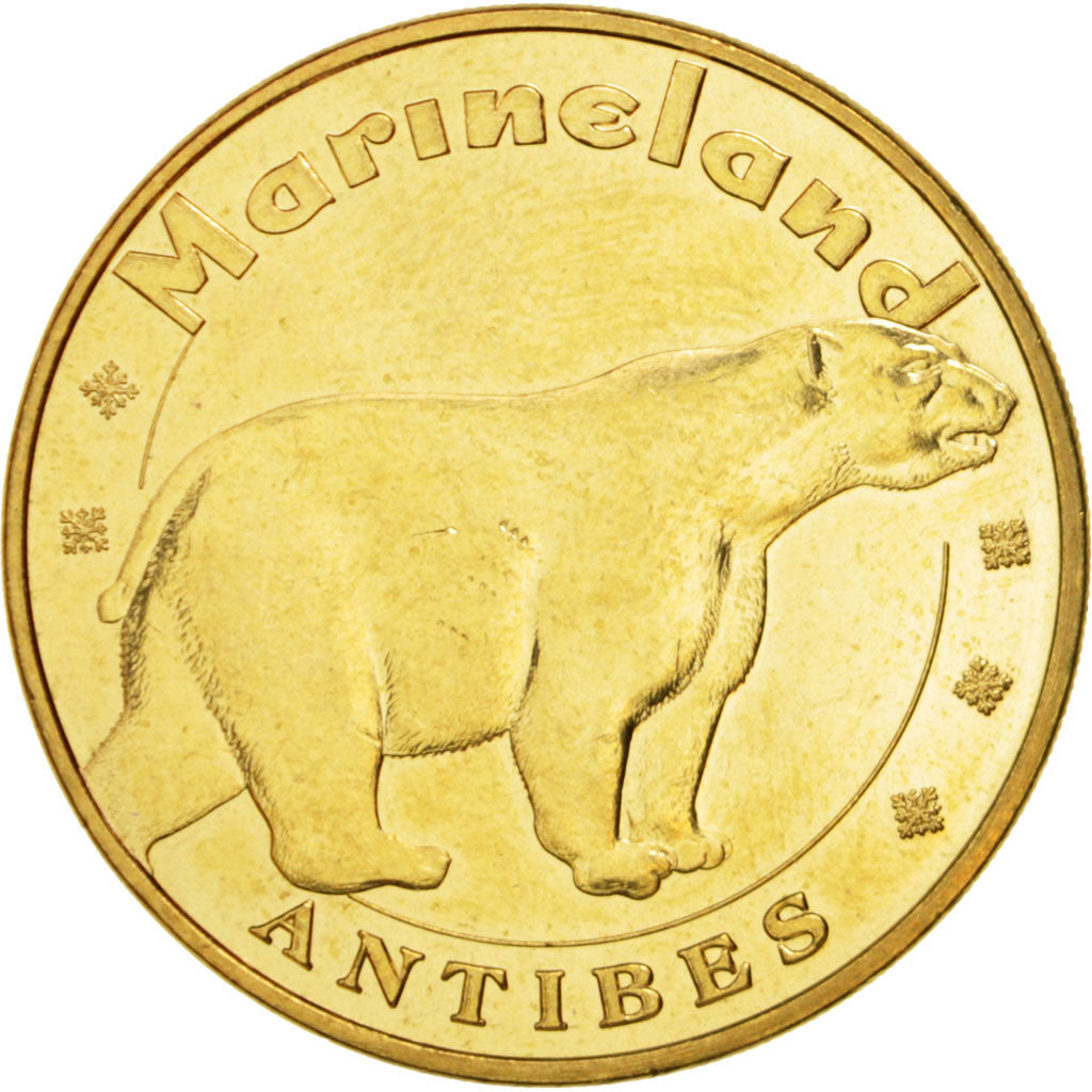 France, Jeton Touristique, 06/ Antibes - Marineland - Ours polaire, 2013, MDP