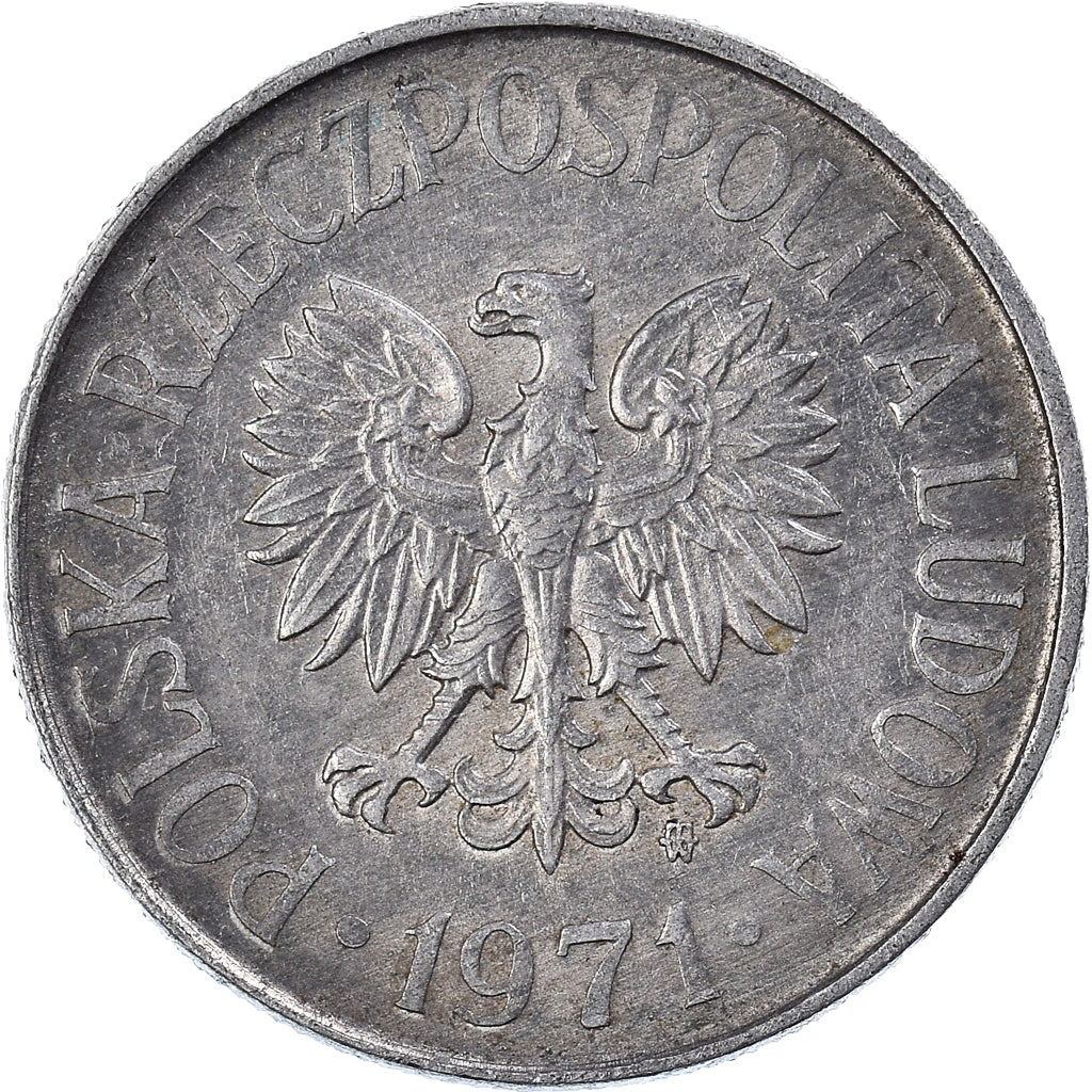 Moneta, Polonia, 50 Groszy, 1971