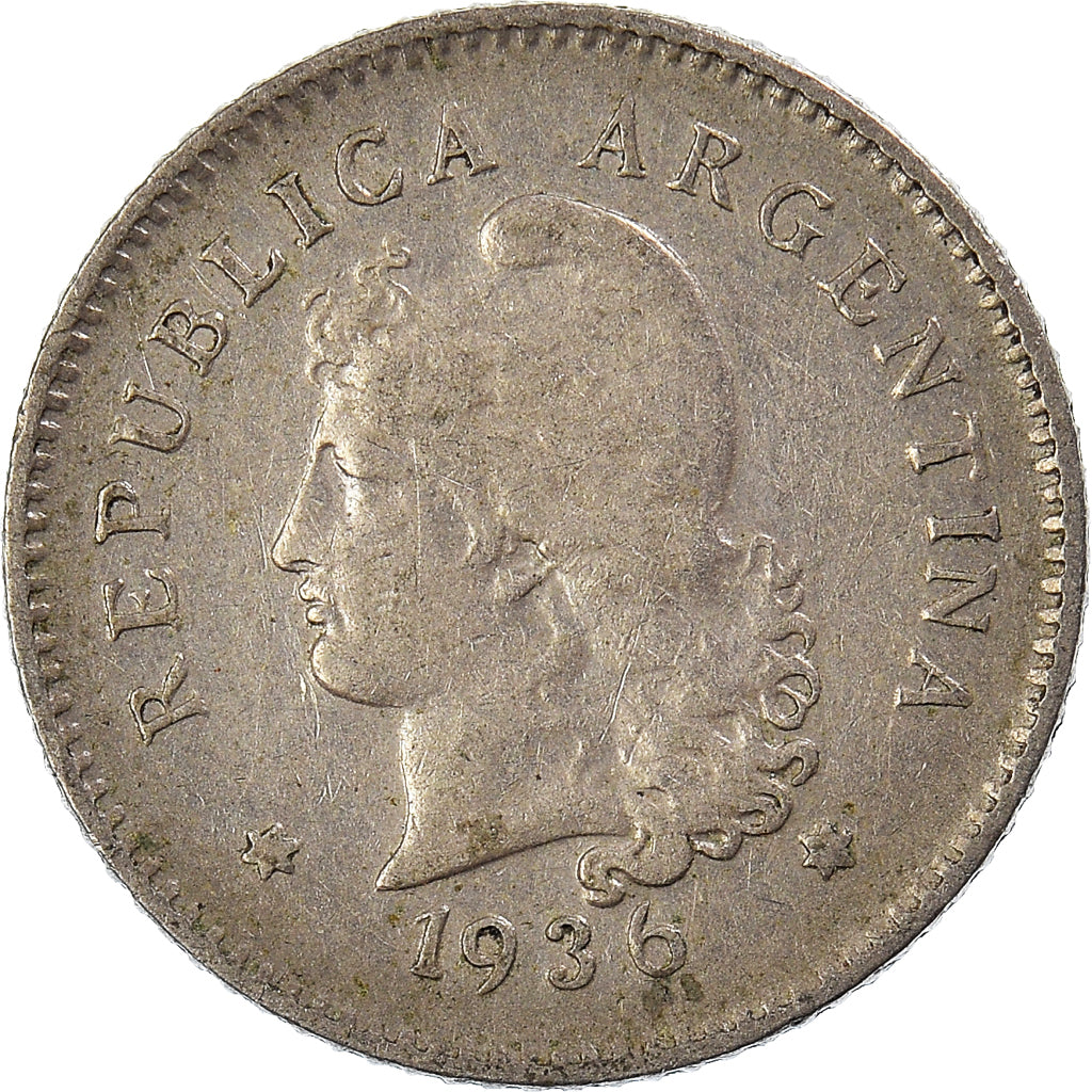Moneta, Argentina, 10 Centavos, 1936