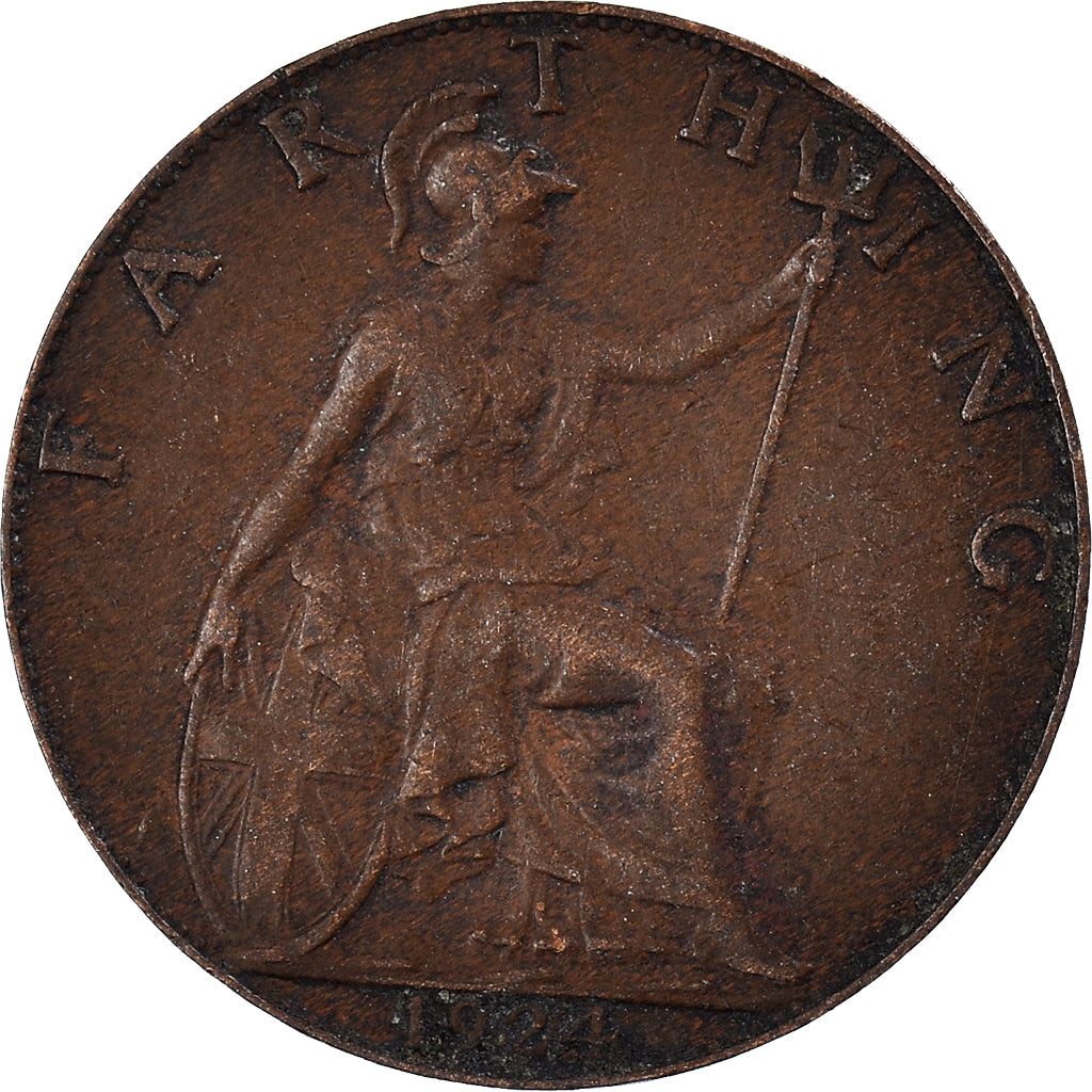 Moneda, Gran Bretaña, Farthing, 1924