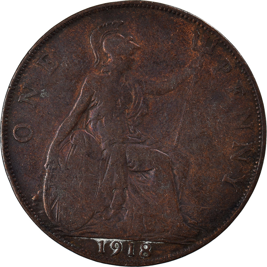 Munten, Groot Bretagne, Penny, 1918