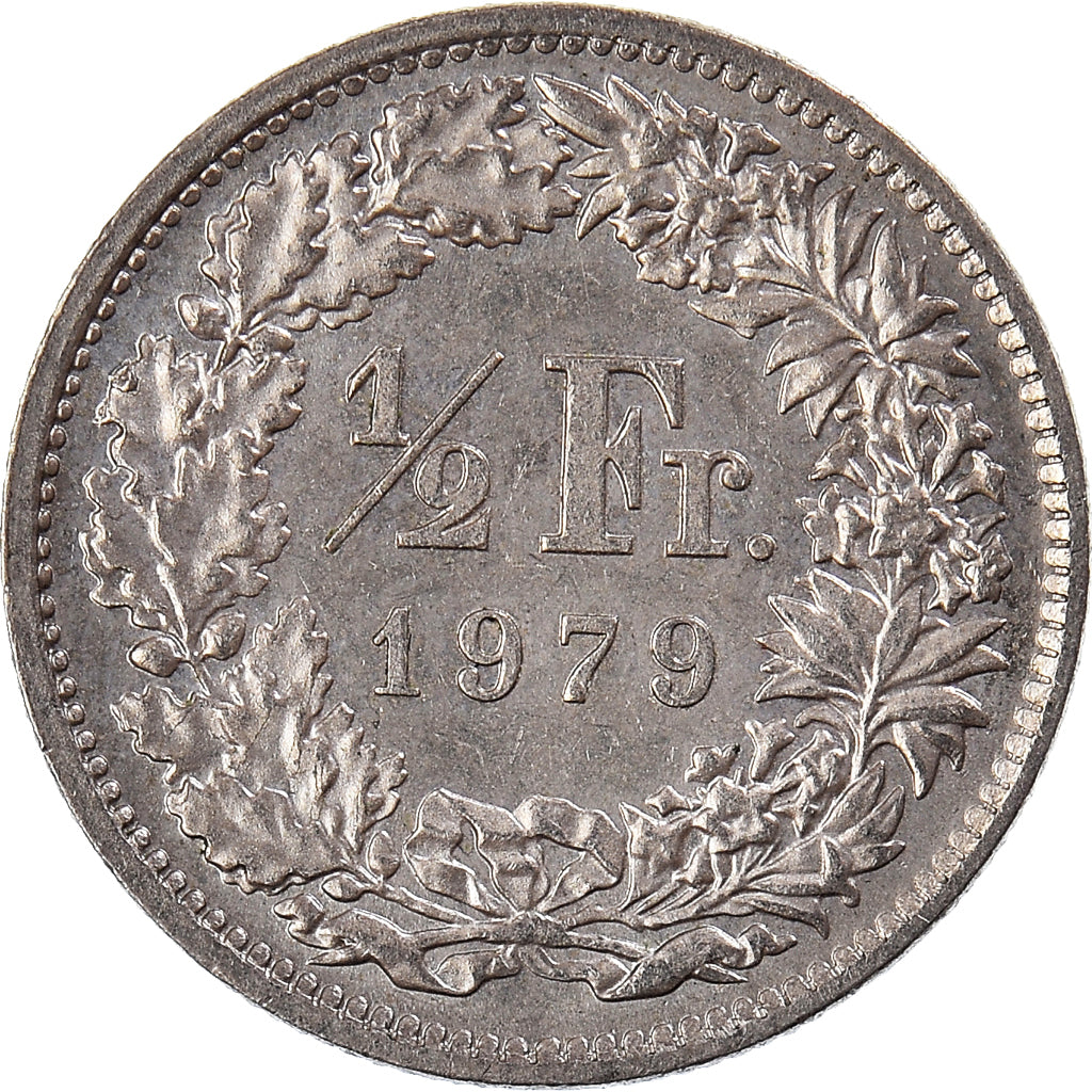 Coin, Switzerland, 1/2 Franc, 1979