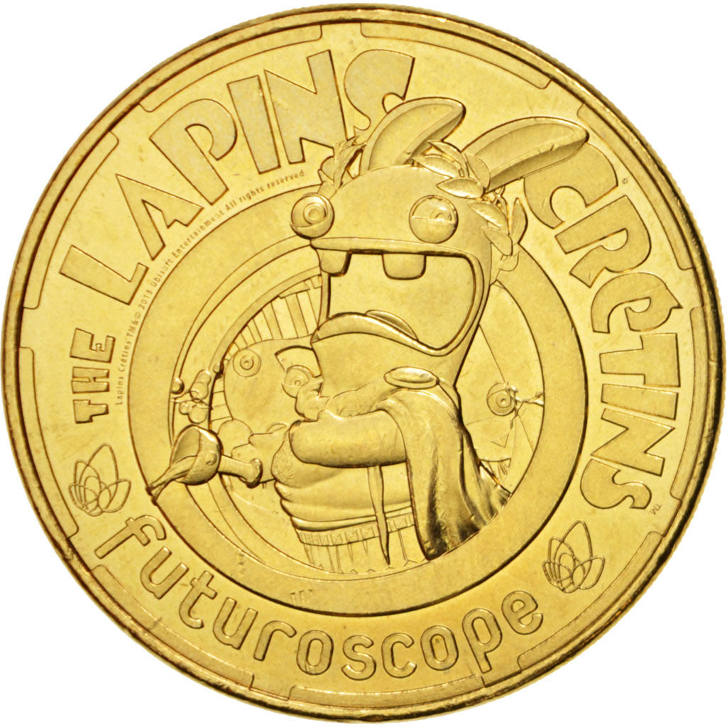 Francia, Token, Touristic token, 86/ Futuroscope - Lapins Crétins - Indien