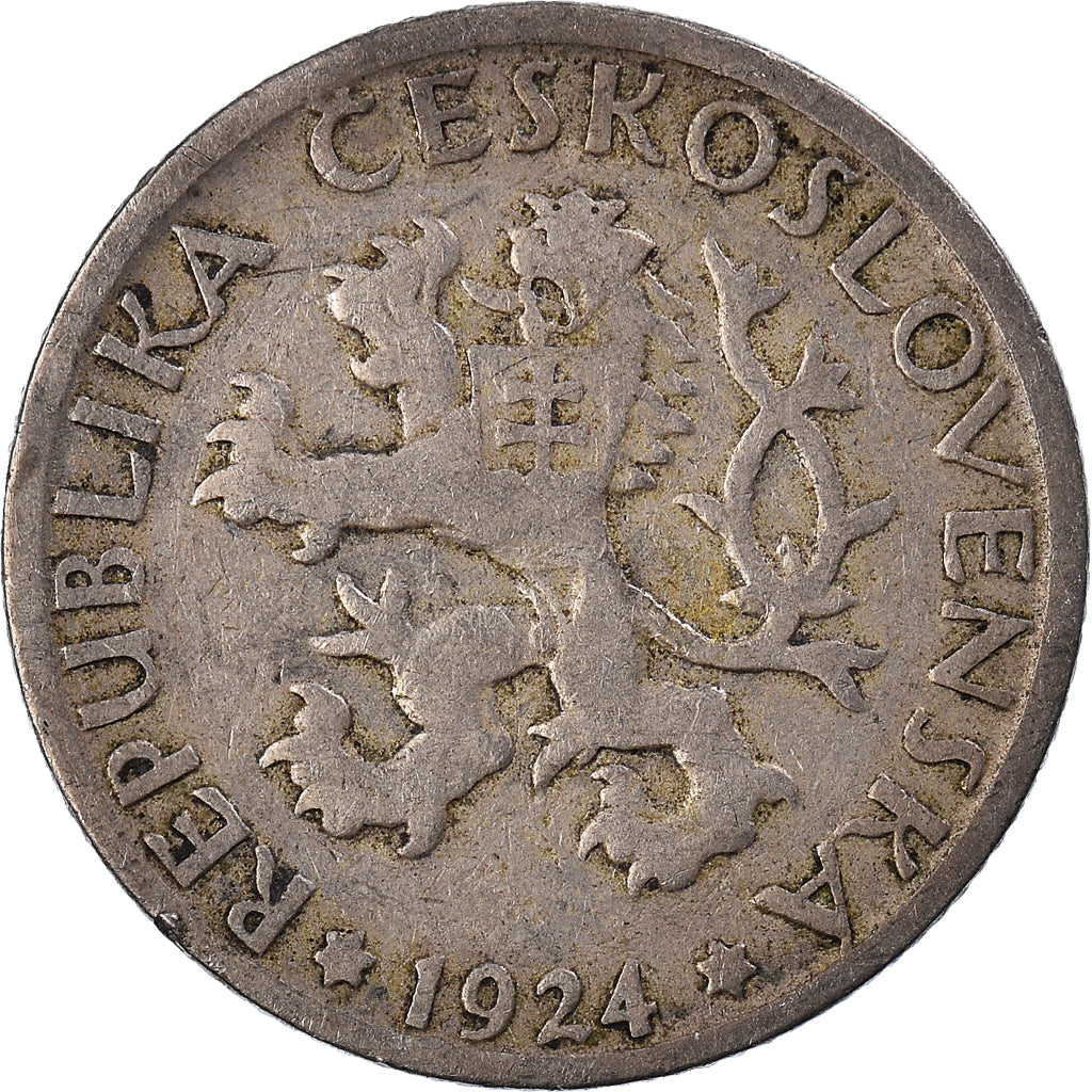 Munten, Tsjecho-Slowakije, Koruna, 1924
