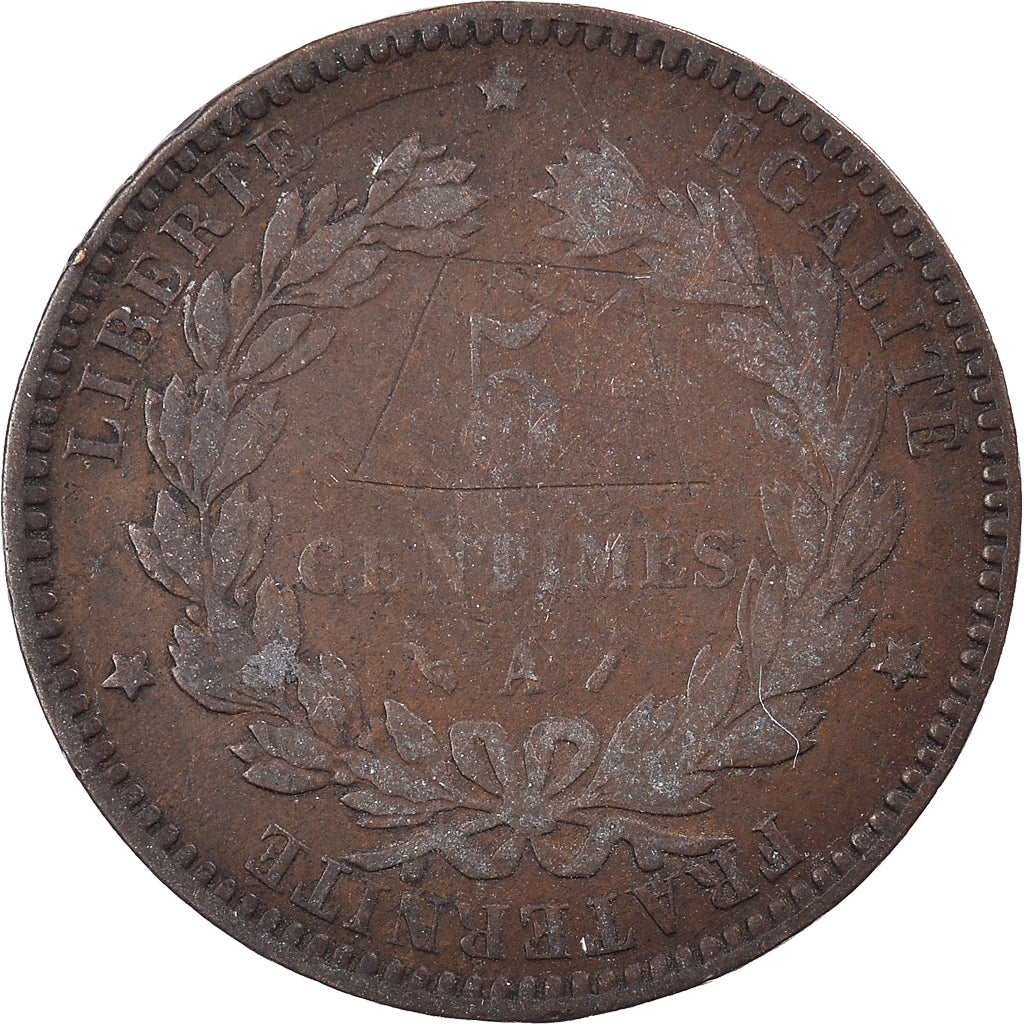 Moneta, Francia, 5 Centimes, 1896