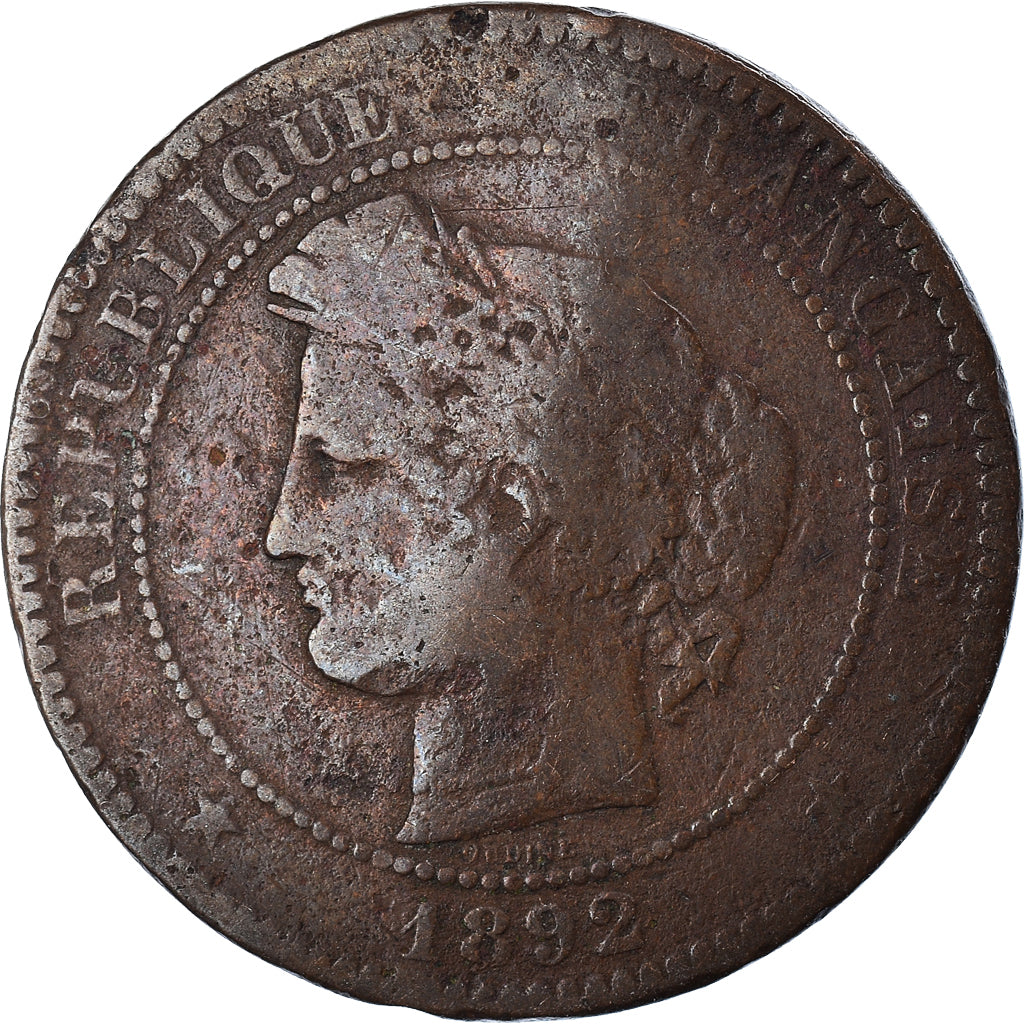 Moneta, Francja, 10 Centimes, 1892