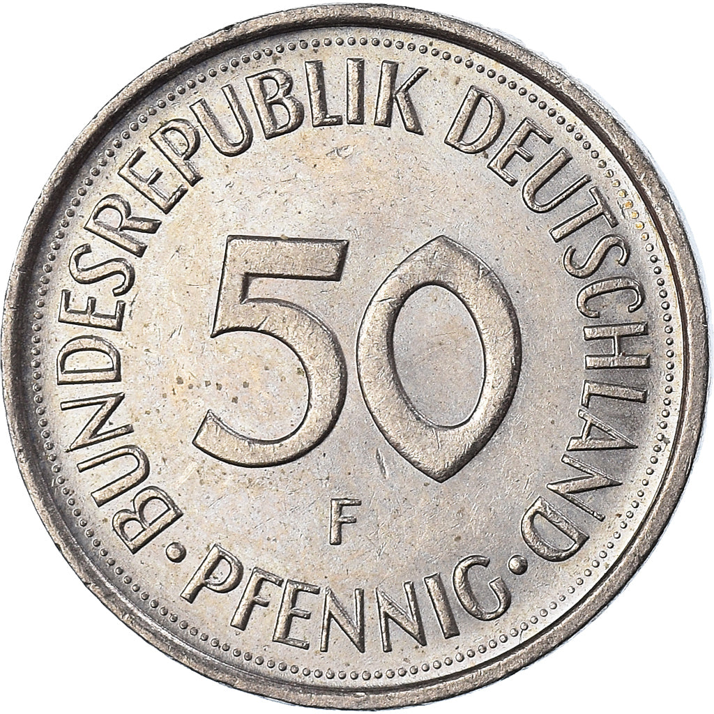 Monnaie, République fédérale allemande, 50 Pfennig, 1988