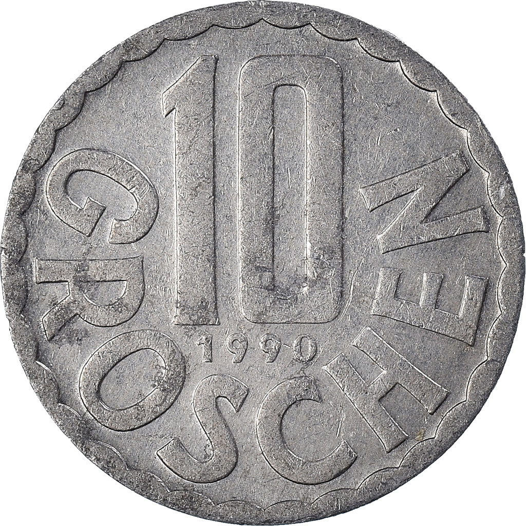 Coin, Austria, 10 Groschen, 1990