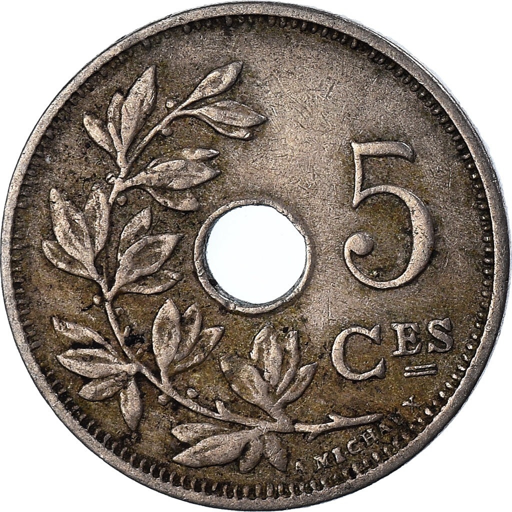 Moneta, Belgio, 5 Centimes, 1928