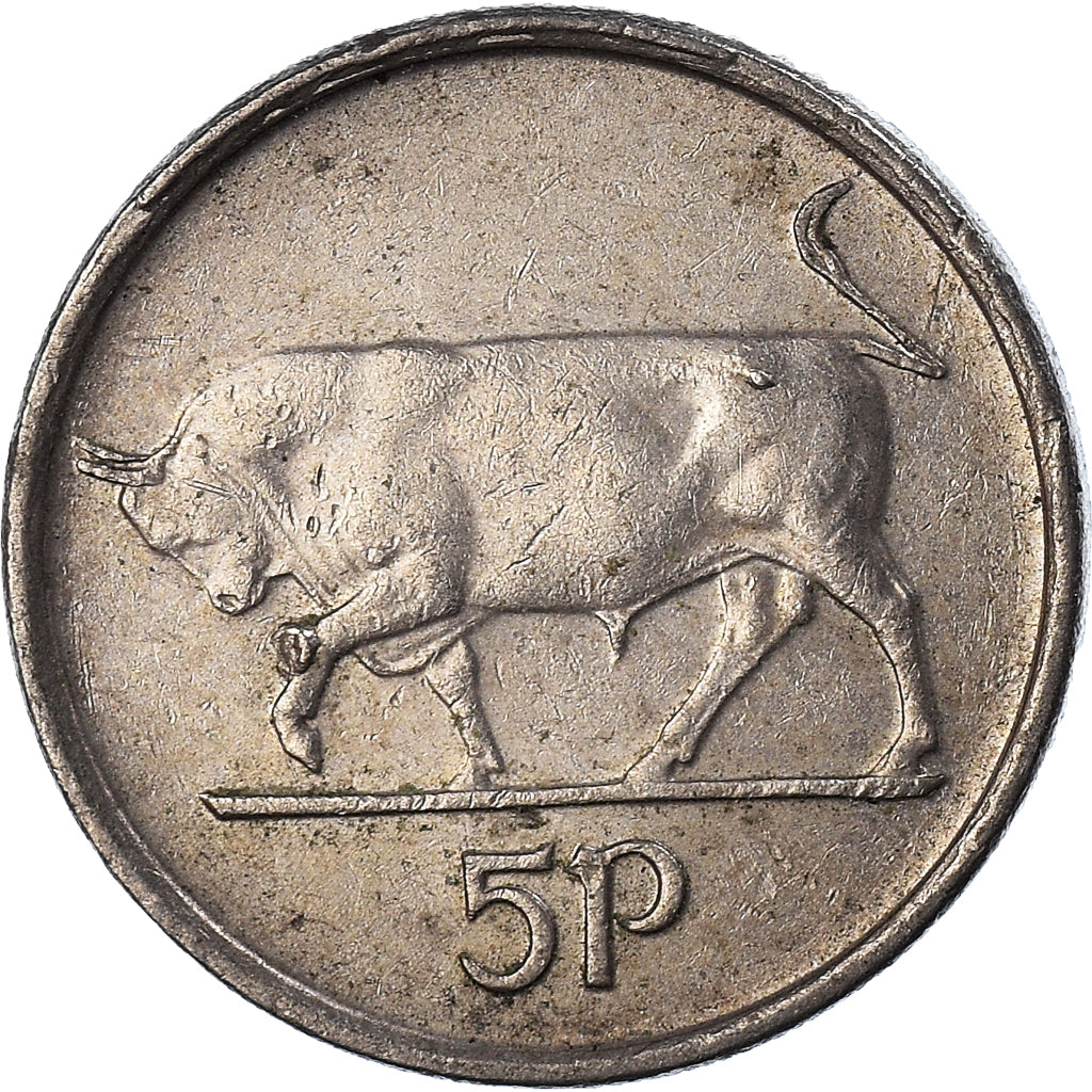 Moeda, REPÚBLICA DA IRLANDA, 5 Pence, 1995