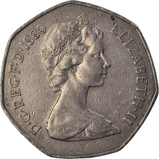 Moneda, Gran Bretaña, 50 New Pence, 1980