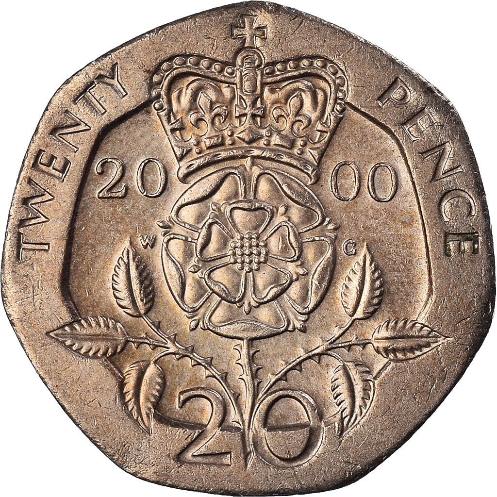 Moeda, Grã-Bretanha, 20 Pence, 2000