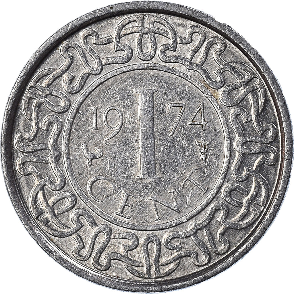 Monnaie, Suriname, Cent, 1974