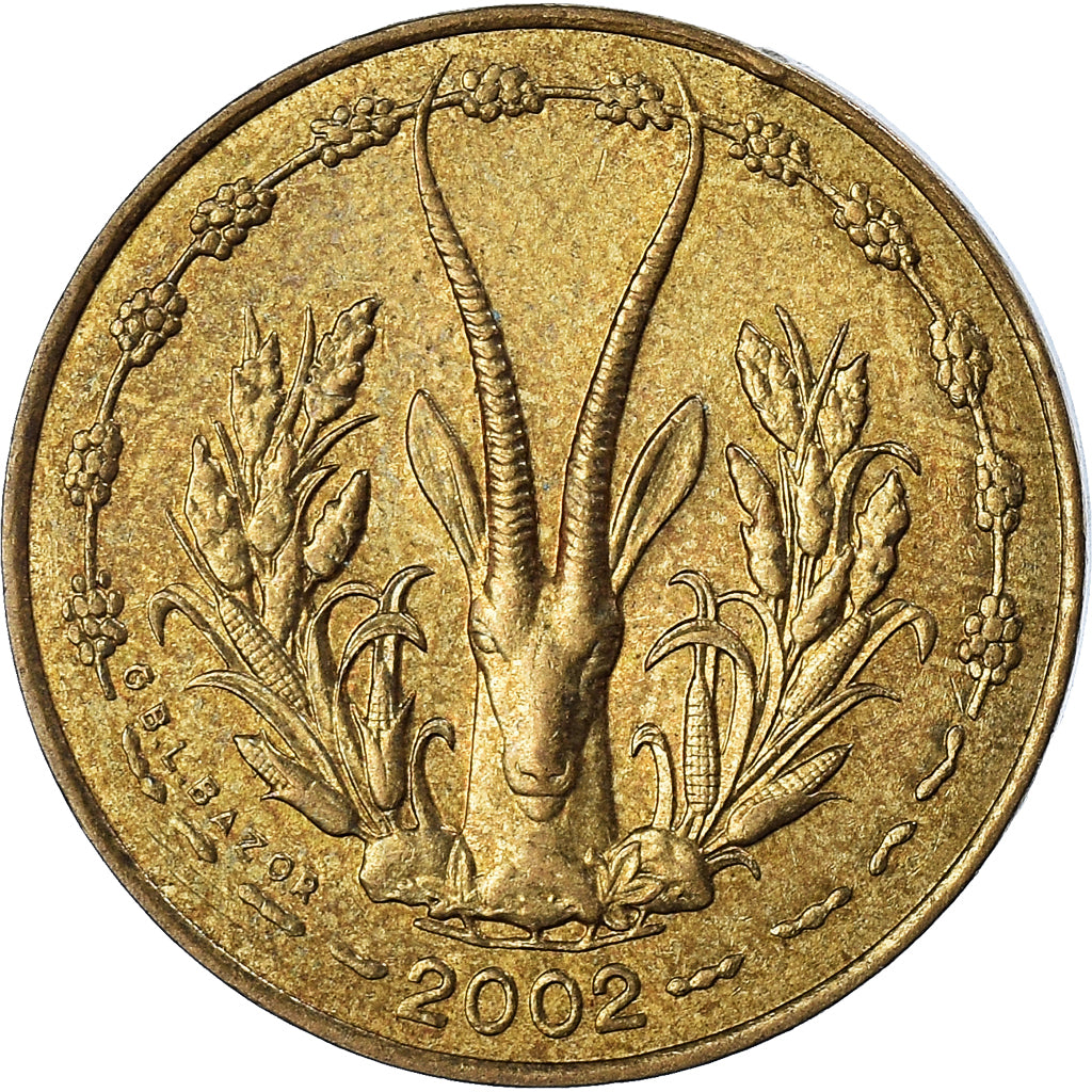 Moneta, Kraje Afryki Zachodniej, 5 Francs, 2002